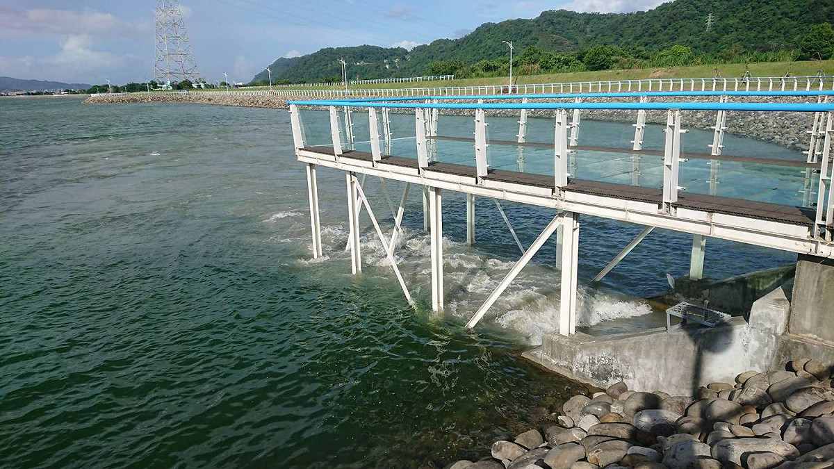 中庄調整池進水蓄升，供應桃園農業二期作灌溉用水，讓水庫水源有效利用。 圖：北水局/提供