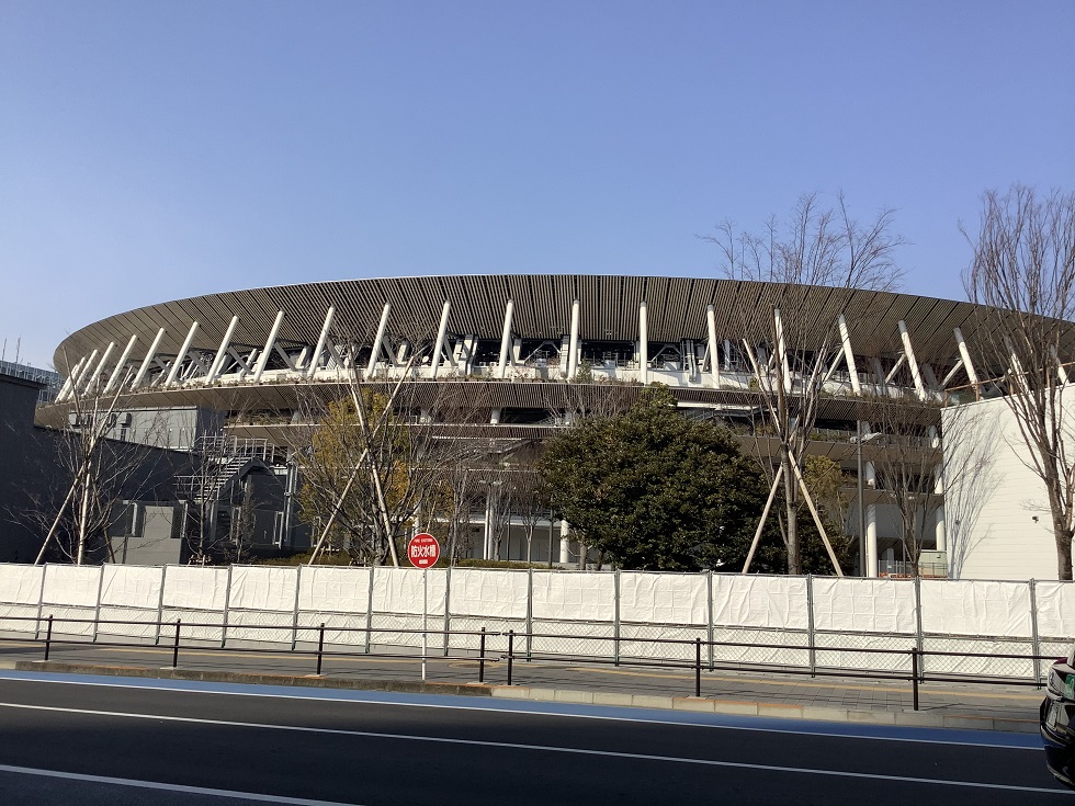 23日起將在國立競技場舉行開幕典禮，各國都為了防疫而精簡出席人士，台灣卻派了人數最多的代表團。 圖:劉黎兒攝影