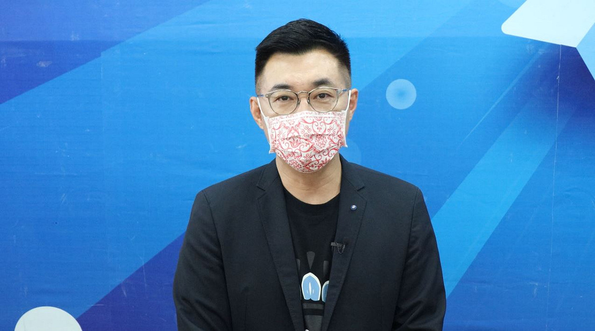 江啟臣認為現在不是搞正名運動的時候，政府應該多照顧選手的待遇，不要再拿意識型態的問題製造紛擾，讓選手分心。 圖：林昀真／翻攝
