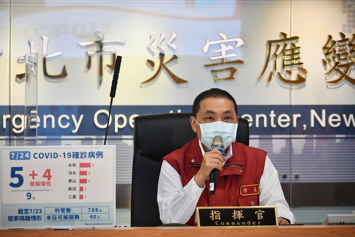 侯友宜表示，每個縣市疫情狀況不同，雙北２市是疫情重災區，應該更嚴格把關做好防疫。 圖：新北市政府／提供
