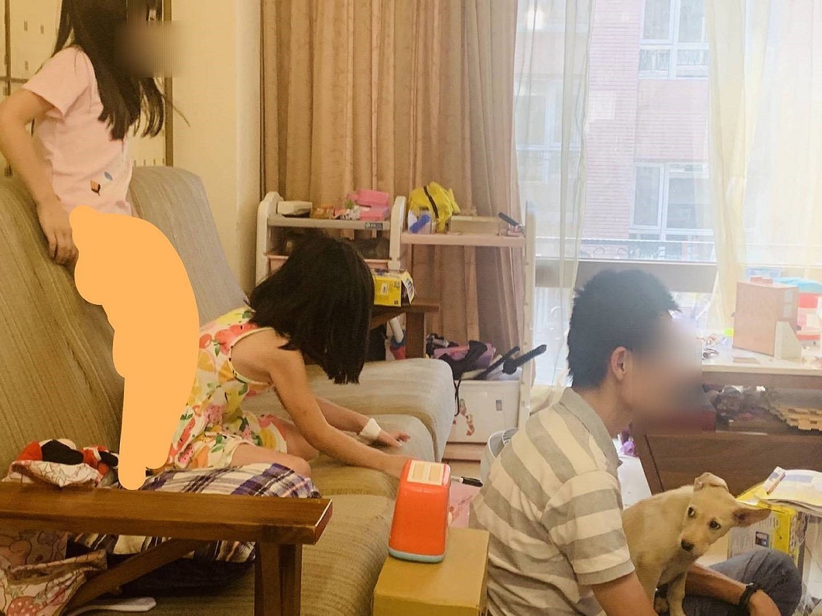 小Q來到新家庭。 圖：新北市動保處提供