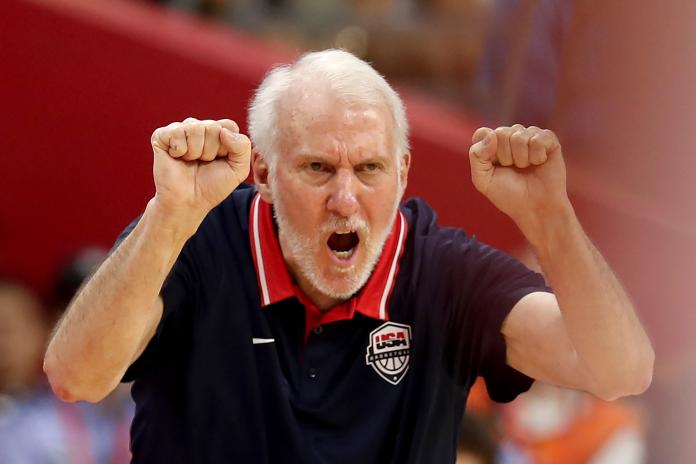 東京奧運美國隊主帥Gregg Popovich。 圖／美聯社／達志影像