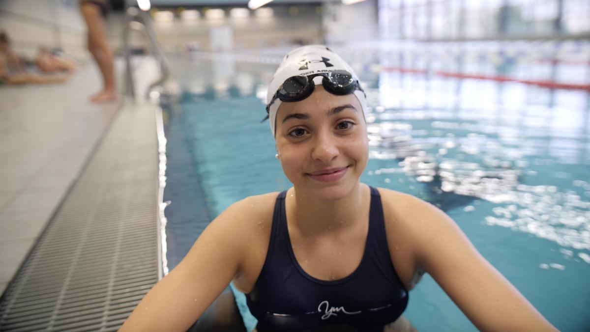 敘利亞游泳選手Yusra Mardini。 圖: 翻攝自Yusra Mardini推特