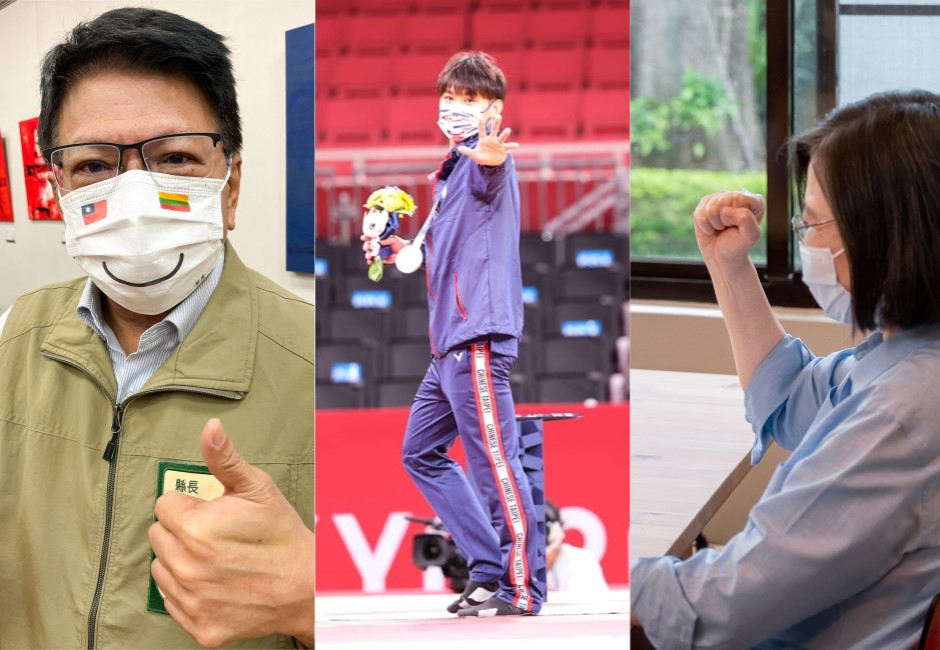 《DailyView網路溫度計》透過《KEYPO大數據關鍵引擎》調查「帶領東京奧運討論度」的熱門關鍵領袖，政治人物方面總統蔡英文FB與IG發文獲得最多關注，緊追在後的是屏東縣長潘孟安。 image source:FB/蔡英文、FB/賴清德、FB/潘孟安
