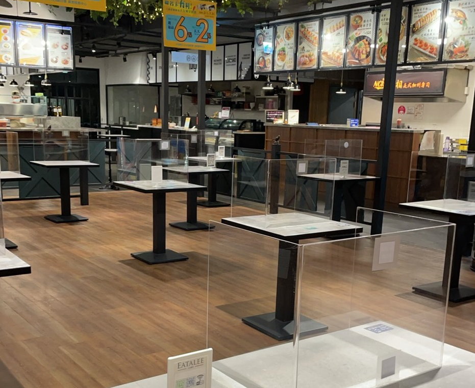 高雄開放百貨賣場美食街內用。 圖：高市經發局提供