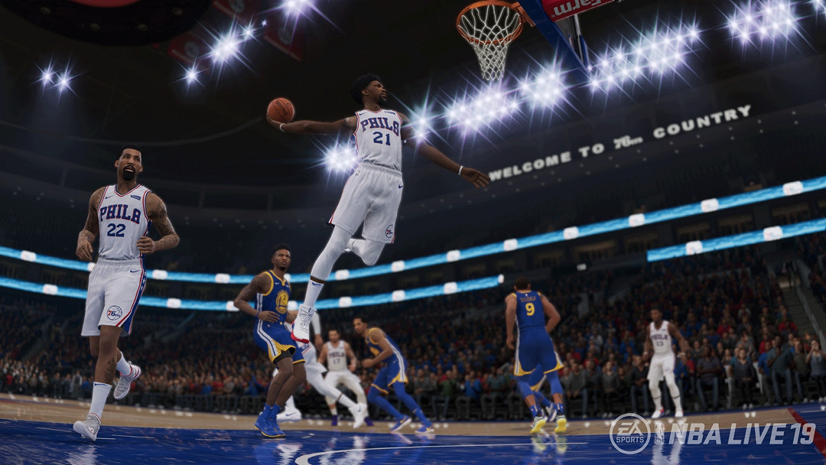 《NBA Live》最新一代停留在《NBA Live 19》。 圖：翻攝自EA
