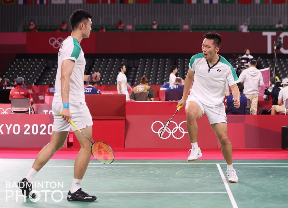 金門子弟李洋奪佳績，與搭檔王齊麟打敗世界第一。 圖：BADMINTON PHOTO 提供