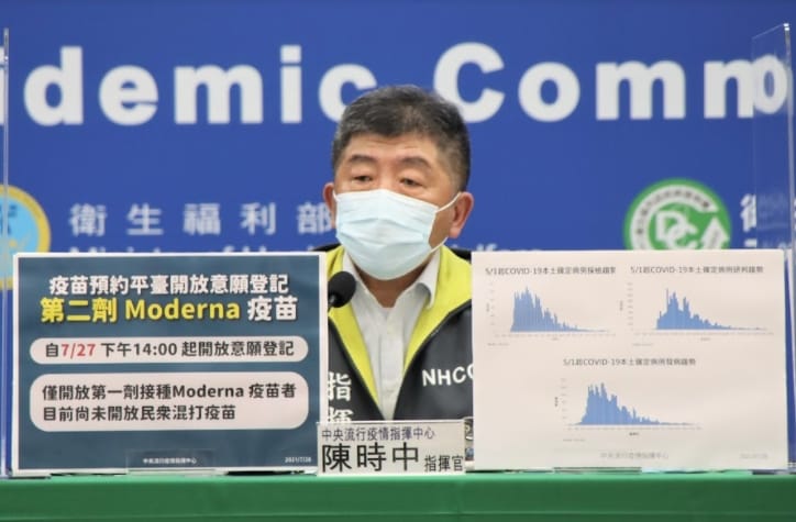 陳時中呼籲18歲（含）以上尚未登記之民眾儘速完成登記，以保障自身權益。 圖：指揮中心／提供