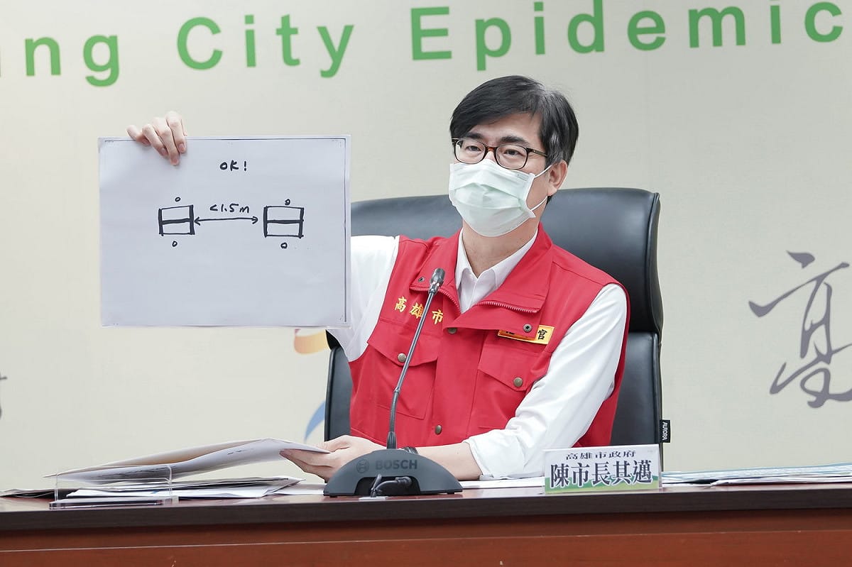陳其邁認為防疫戰爭還沒有結束。 圖：高雄市政府提供