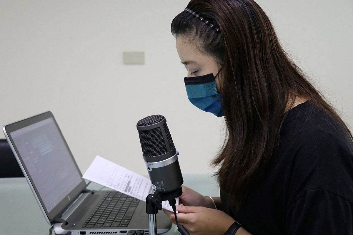 十三行Podcast節目皆由館員自行錄製、剪輯 圖：新北市立十三行博物館提供