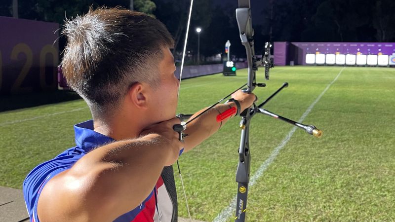 射箭鄧宇成。 圖／教練林政賢提供