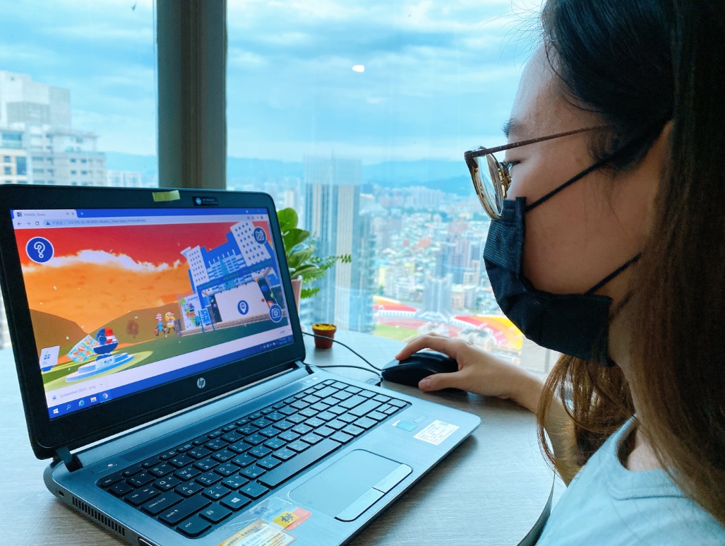 這次新北兒藝節打造全3D「WebVR怪獸奇幻草原」，讓大小朋友化身遊戲玩家，以第一人稱視角置身其中 圖：新北市文化局提供