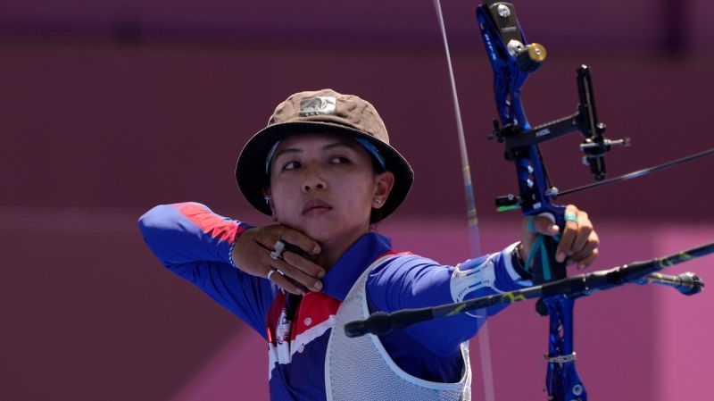 2020東京奧運，我國泰雅女射手林佳恩生涯第2度挑戰奧運，。 圖／美聯社／達志影像