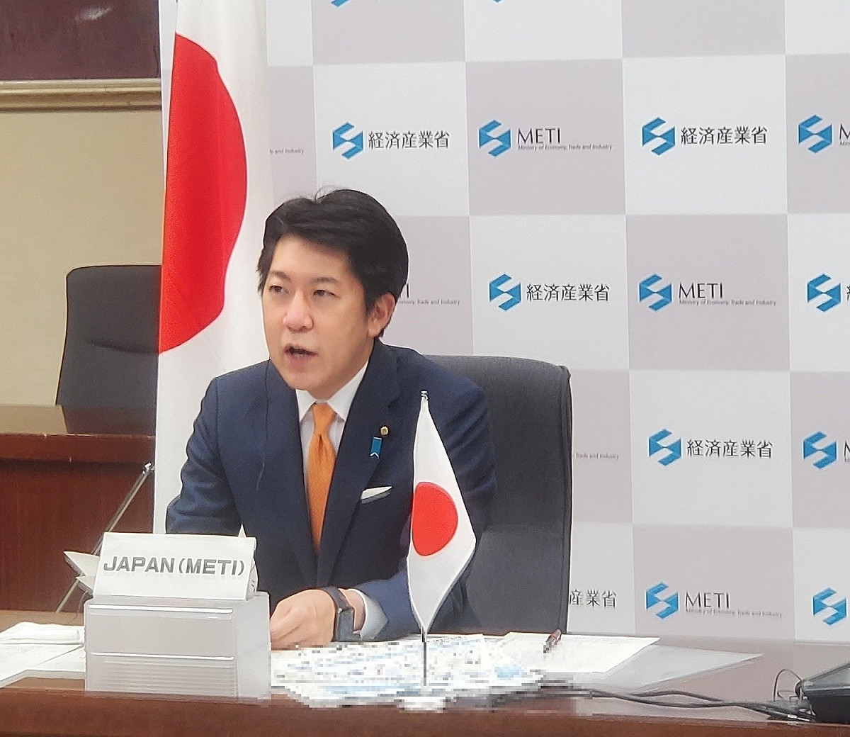 日本經濟產業大臣佐藤啟 圖：翻攝自日本經濟產業省推特