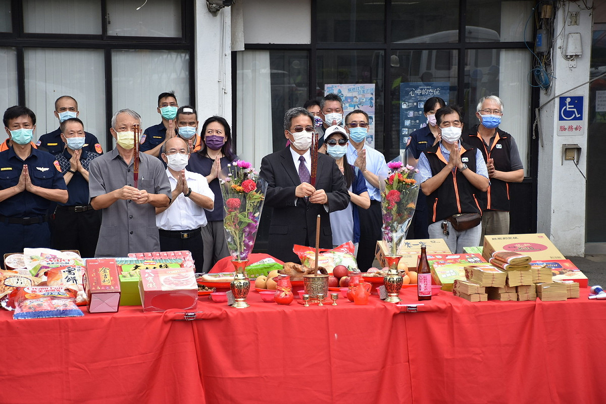 國道公路警察局楊梅分隊大樓啟用祈福典禮。 圖：交通部高速公路局提供。