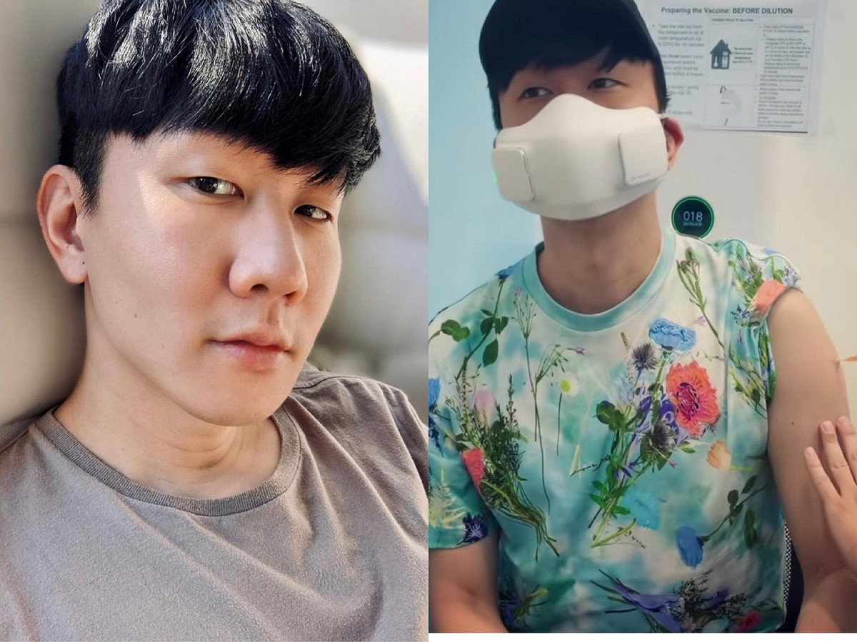 林俊傑剛隔離14天結束，今日在IG上傳了施打疫苗的影片。 圖：翻攝自IG