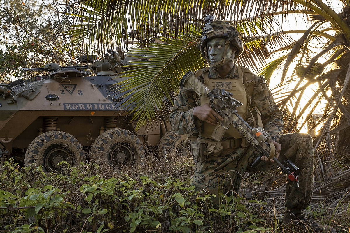 「護身軍刀(Talisman Sabre)」跨國軍演，最後重頭戲「兩棲登陸」演練。 圖：翻攝Talisman Sabre推特