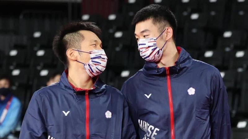 羽球男雙「麟洋配」李洋、王齊麟勇奪2020東京奧運羽球男雙金牌。 圖／體育署