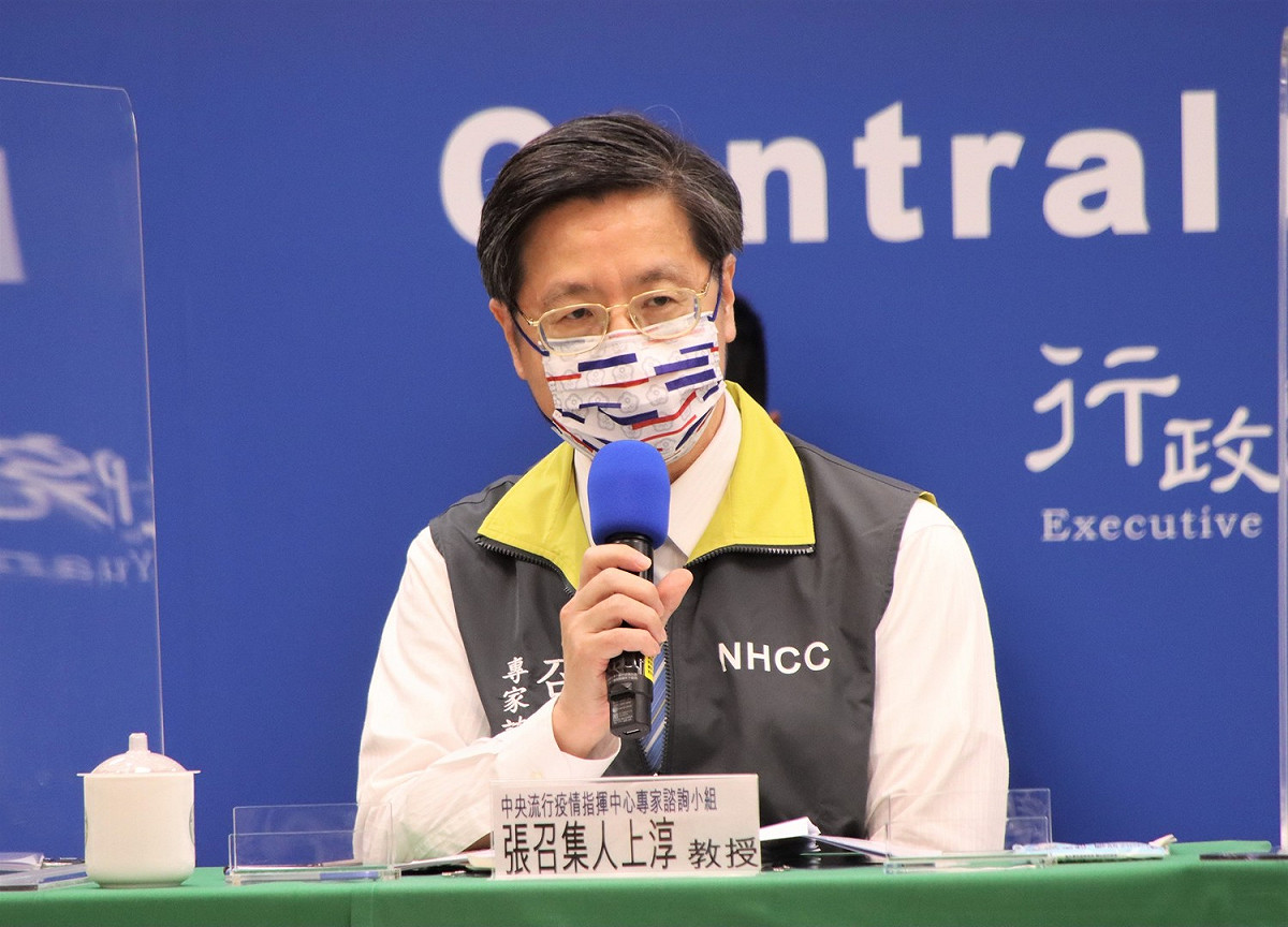 指揮中心專家諮詢小組召集人張上淳。 圖：中央流行疫情指揮中心/提供