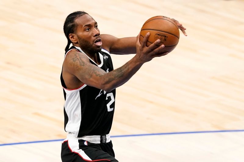 快艇主將Kawhi Leonard。 圖／美聯社／達志影像