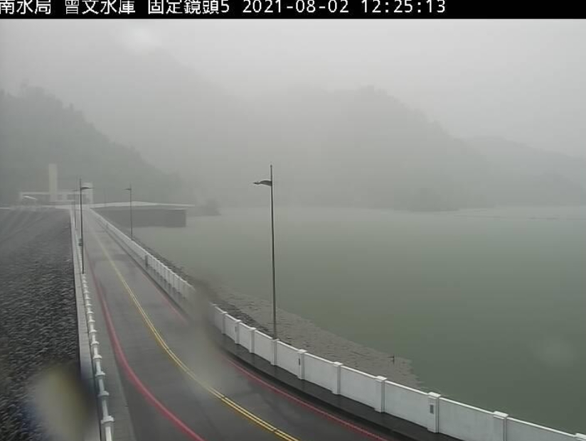 曾文水庫近3天累積雨量突破300毫米，目前蓄水率飆升至85%。 圖：擷取自水利署網站
