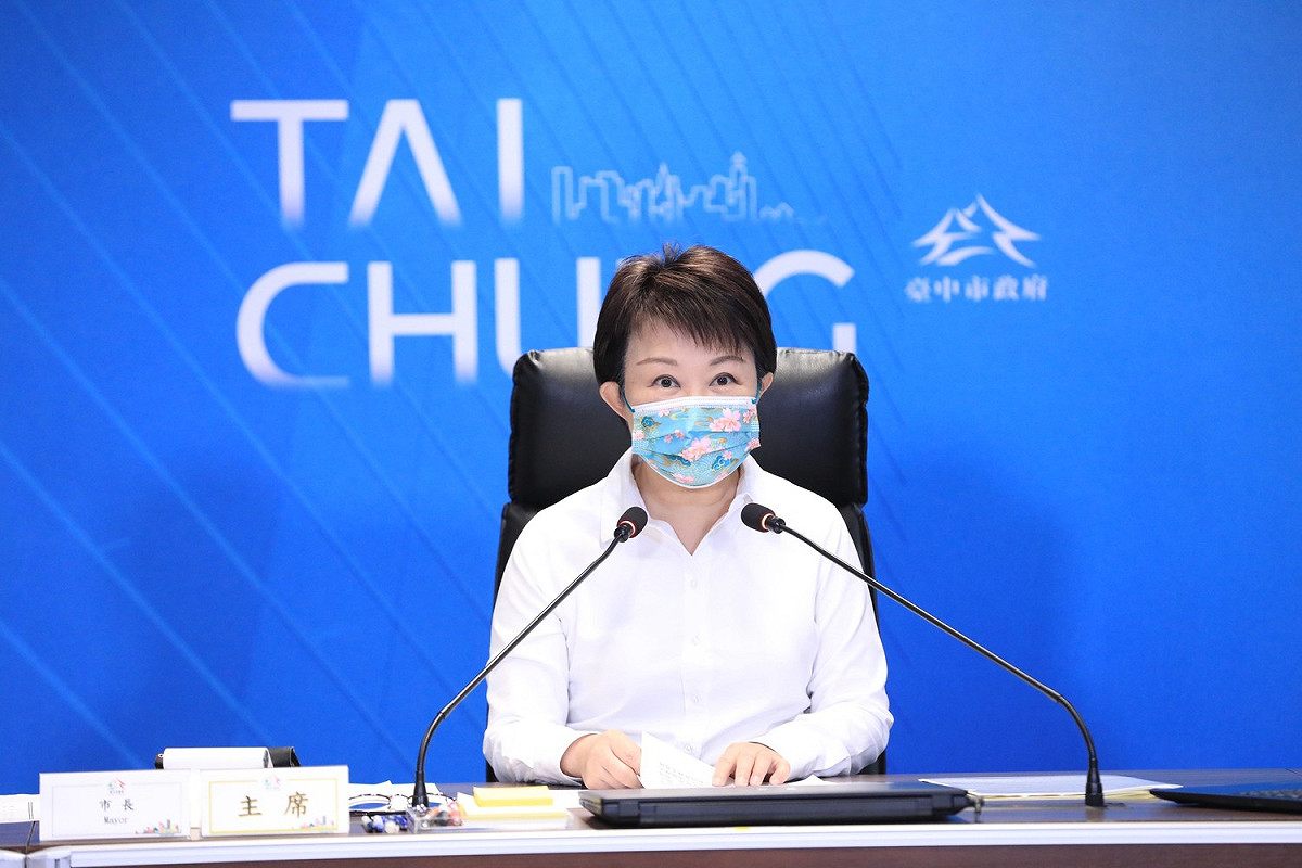 台中市長盧秀燕今天宣布奧運激勵金提高20倍。 台中市政府/提供