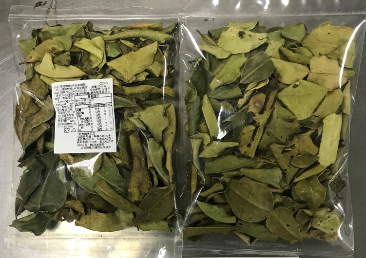 印尼出口之「麻瘋柑葉」農藥殘留量超標。 圖：食藥署／提供