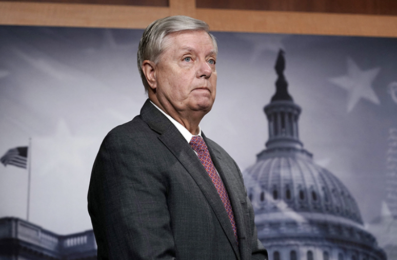 美國共和黨籍參議員格雷厄姆表示，他的新冠病毒檢測結果呈陽性，儘管他在之前已完成新冠疫苗接種。 圖：翻攝自環球網