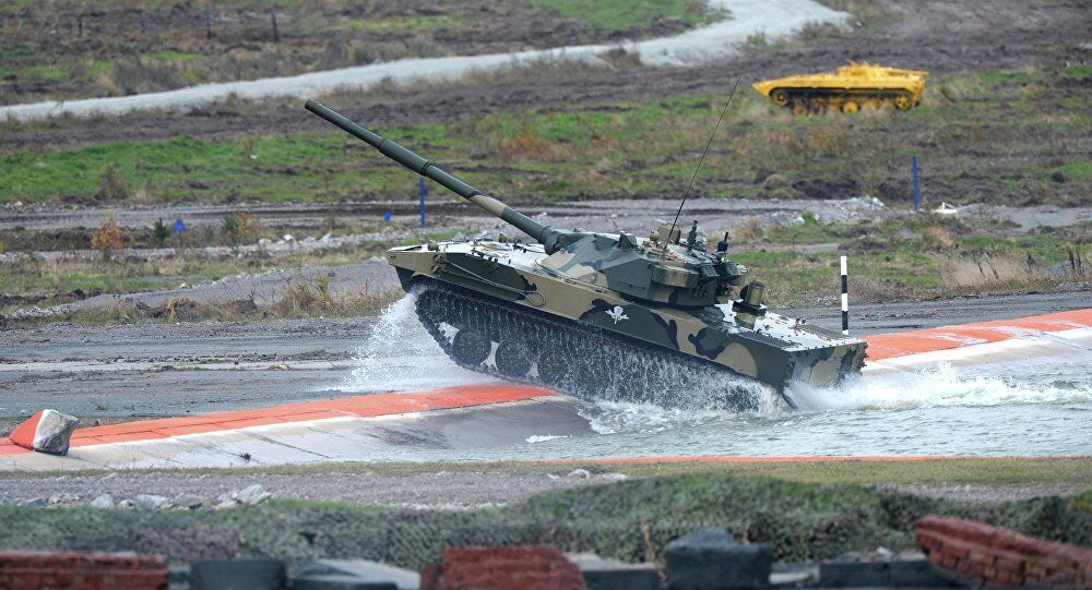 俄國空降部隊即將列裝的「章魚-SDM1」水陸兩棲坦克。 圖：翻攝自環球網