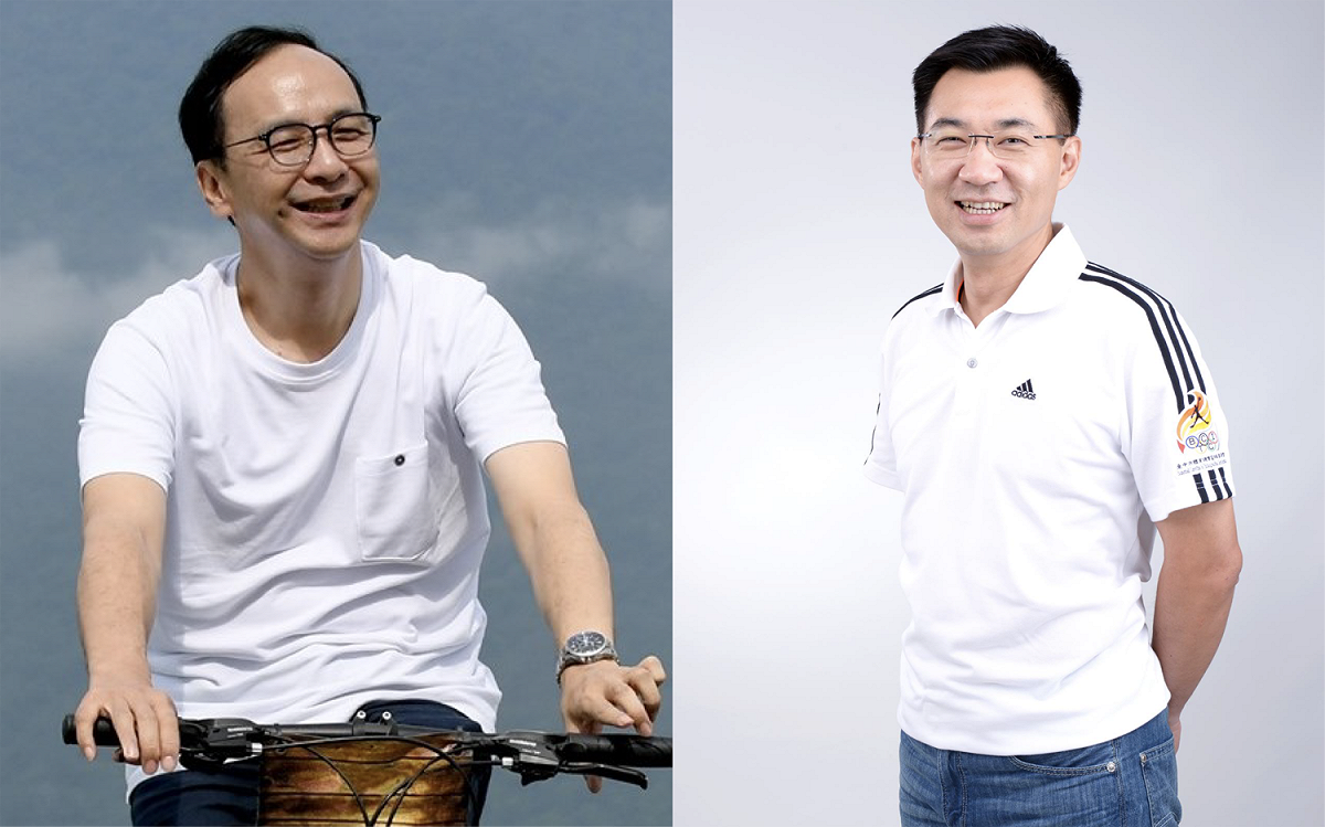 國民黨主席選舉，目前候選人有國民黨前主席朱立倫、現任主席江啟臣。 圖：翻攝朱立倫、江啟臣臉書／新頭殼合成