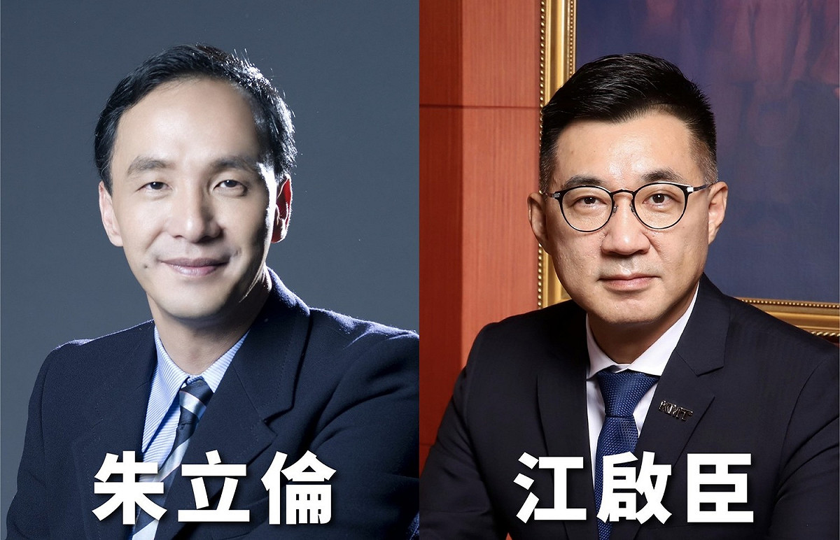 國民黨主席選舉，前主席朱立倫、現任主席江啟臣競爭激烈。 圖：翻攝自朱立倫、江啟臣臉書／新頭殼合成