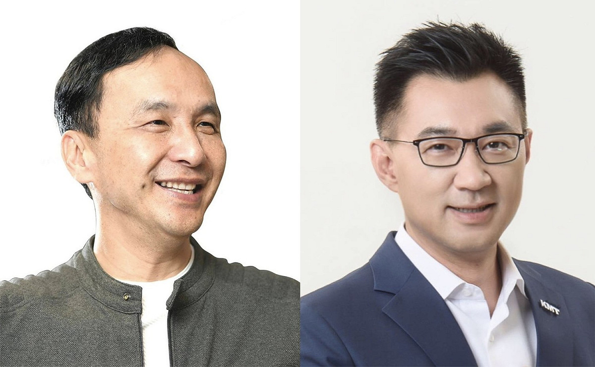 國民黨主席選舉，目前候選人包括國民黨前主席朱立倫、現任主席江啟臣。 圖：翻攝自朱立倫、江啟臣臉書／新頭殼合成