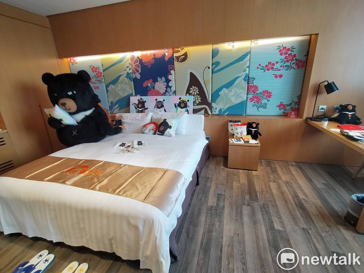 參山處結合10家旅宿業者推出喔熊主題房。 唐復年/攝