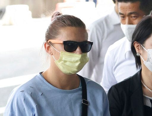 白俄羅斯女子選手Krystsina Tsimanouskaya。 圖 :  達志影像 / 美聯社