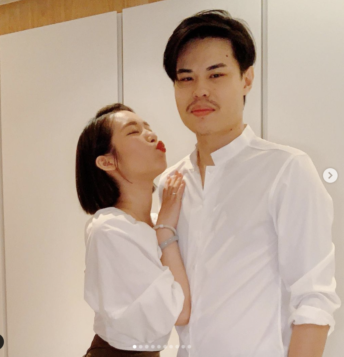 聖結石與老婆聖嫂嘟嘟結婚六週年。 圖：翻攝IG/聖嫂嘟嘟