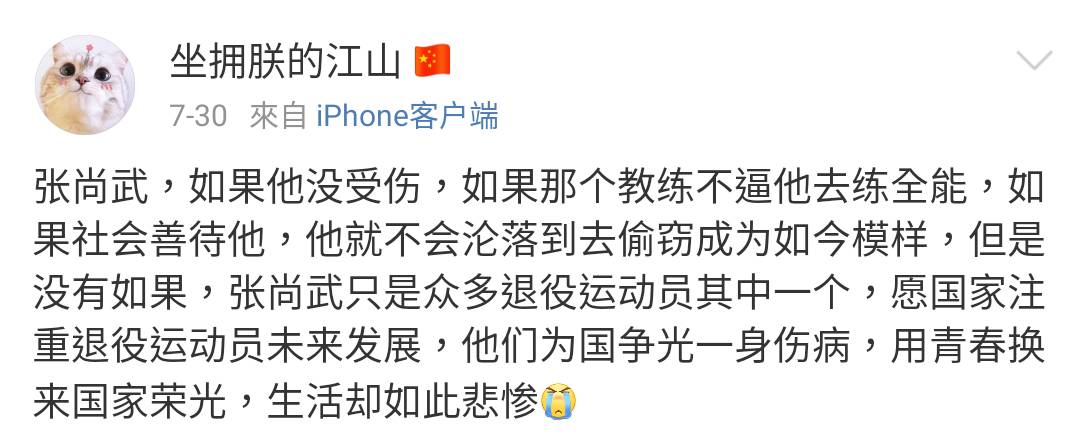 微博網友對於張尚武事件的評論。 圖:翻攝自微博