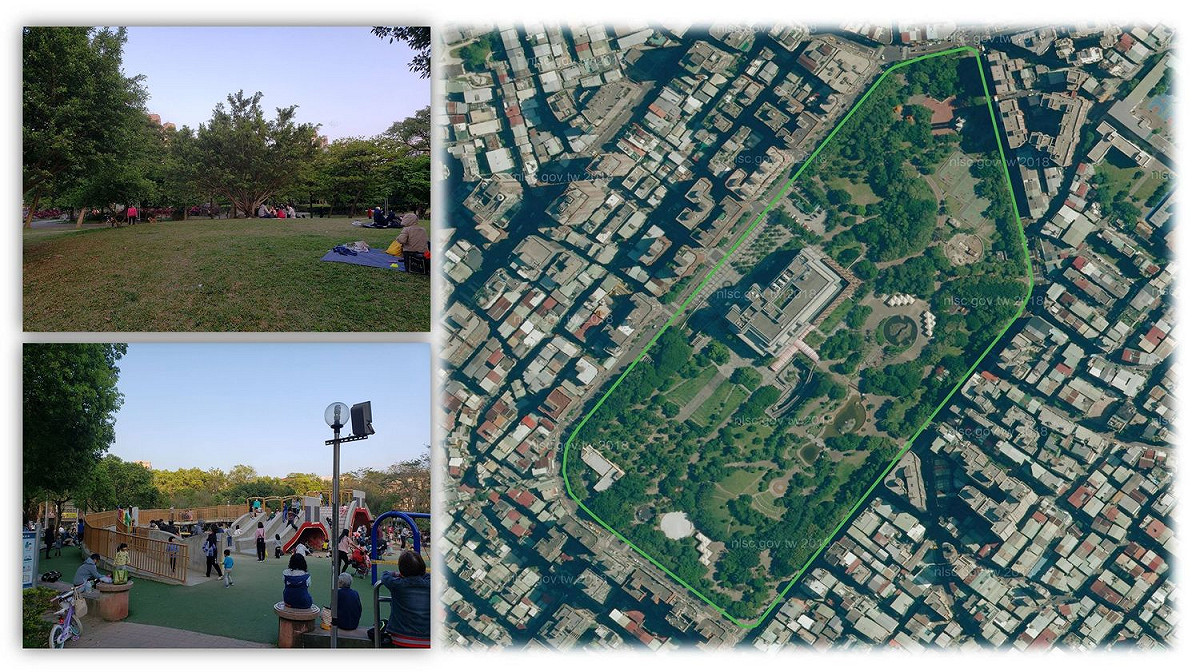 中和四號公園森林覆蓋較為稀疏，但公園內部的PM2.5濃度仍能減少約15%。 圖：林業試驗所提供