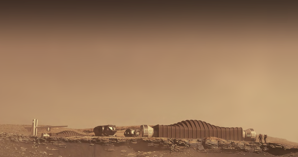 NASA徵求志願者在模擬火星空間生活一年，圖為「火星阿爾法山丘」（Mars Dune Alpha）概念渲染圖。 圖：取自NASA官網