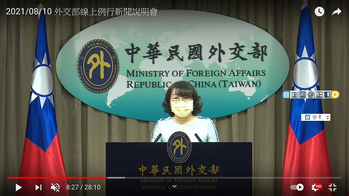外交部歐洲司副司長陳詠韶。 圖：外交部youtube