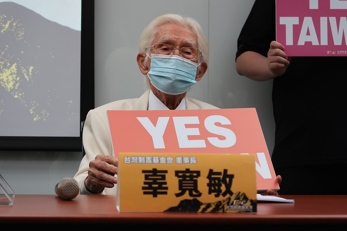 台灣制憲基金會董事長辜寬敏 圖：林朝億/攝