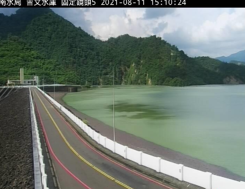曾文水庫自8/2日起施時調節性放水，迄今已放水逾3.8億噸的水。 圖：擷取自水利署網站