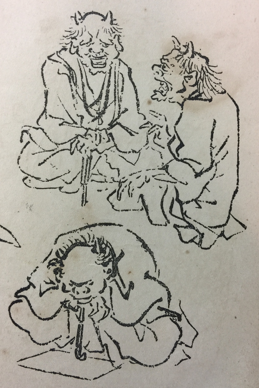 河鍋曉齊《惡鬼的教誨 》 取自：《近代日本漫畫集》第十卷