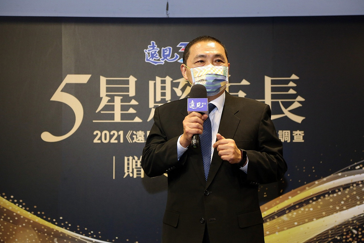 二度獲選5星市長的侯友宜今年以81.5%滿意度奪冠。 圖:新北市政府/提供