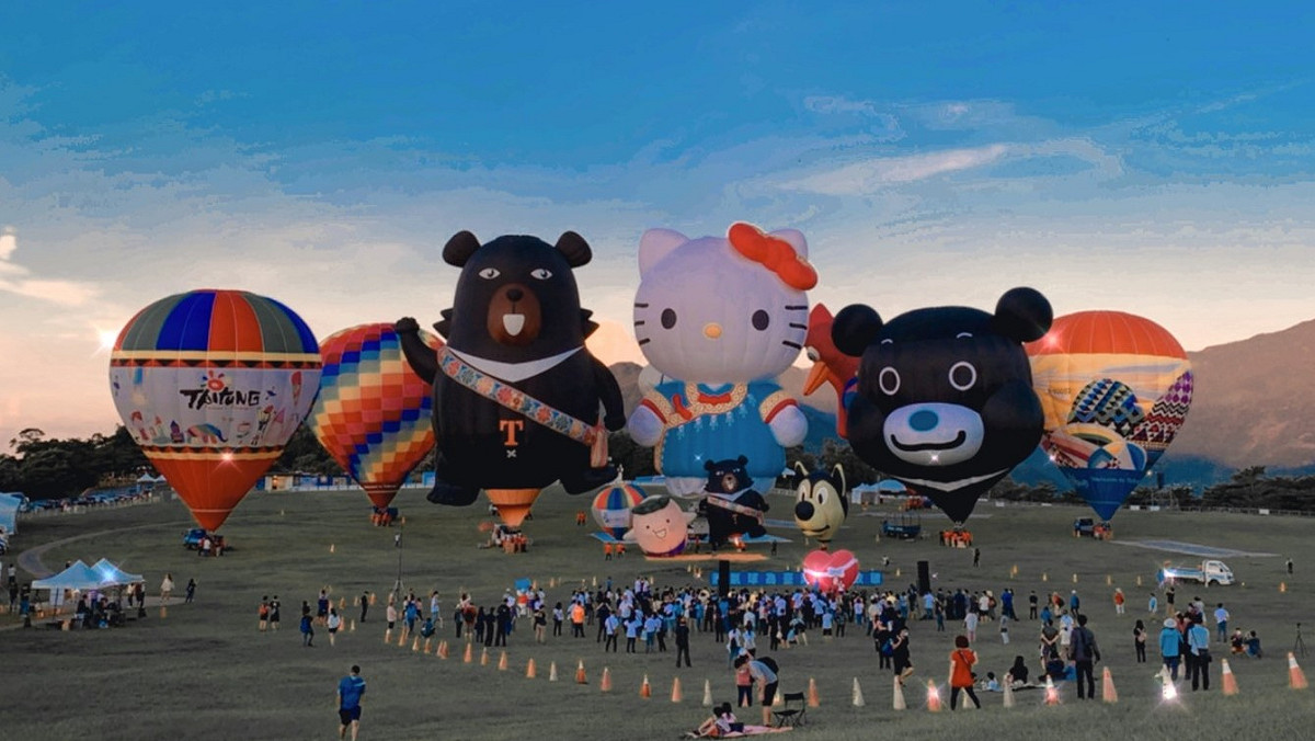 台灣國際熱氣球嘉年華14日回歸鹿野高台開幕，活動將持續至9月12日。 圖：台北市政府觀傳局提供