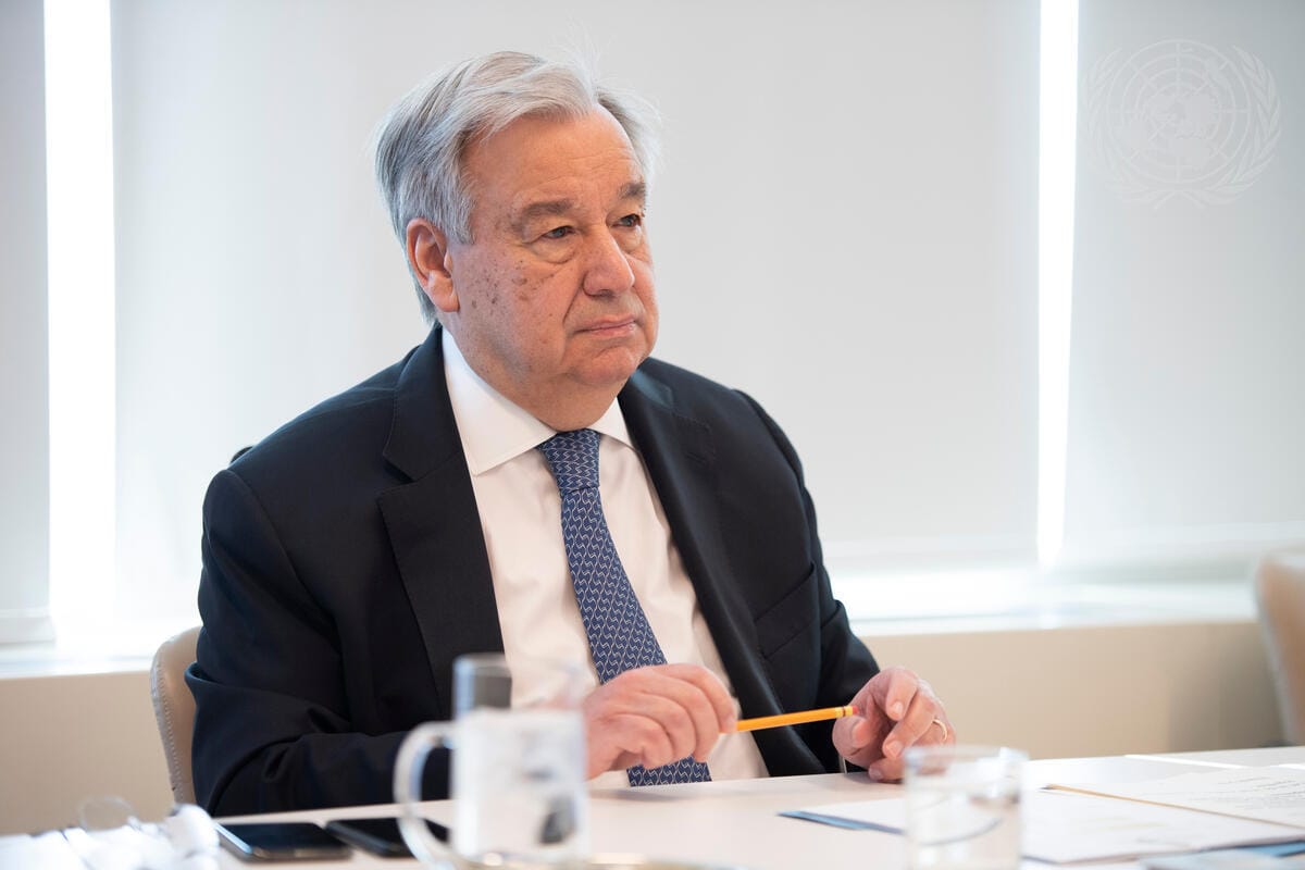 聯合國秘書長古特瑞斯（Antonio Guterres）。 圖: 翻攝United Nations Photo（資料照）