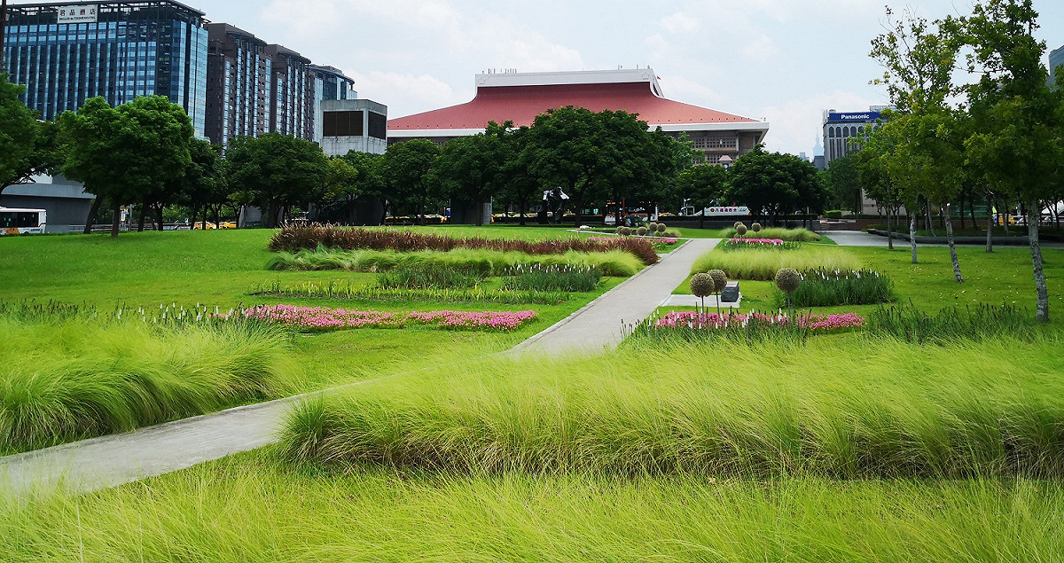 城市中的自然空間(臺北行旅廣場)。 圖：北市公園處／提供