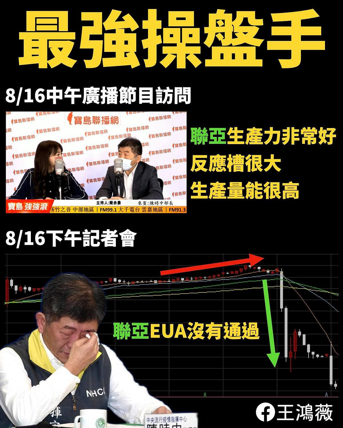 國民黨台北市議員王鴻薇批衛福部長陳時中。 圖：王鴻薇辦公室 / 提供