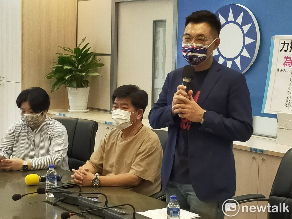 江啟臣表示，若未達到承諾的目標就辭職下台。 唐復年/攝