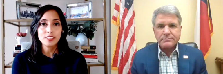 麥考爾在採訪中聲稱，中國將會去阿富汗開採稀土礦，他還說：「中國是贏家，我們是輸家」。 圖：翻攝自影片