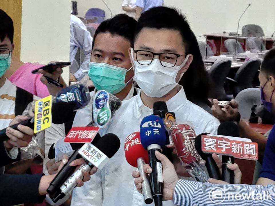 江啟臣競選陣營發言人詹為元。 圖：黃建豪/攝